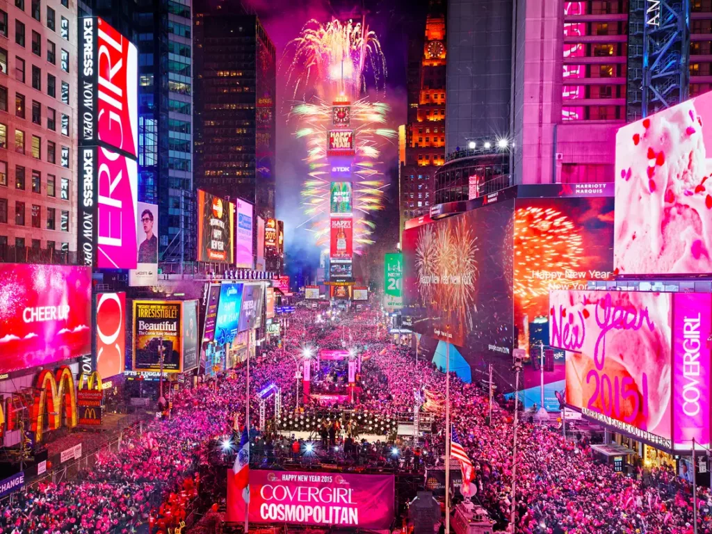 Célébrer le passage de la nouvelle année à Times Square