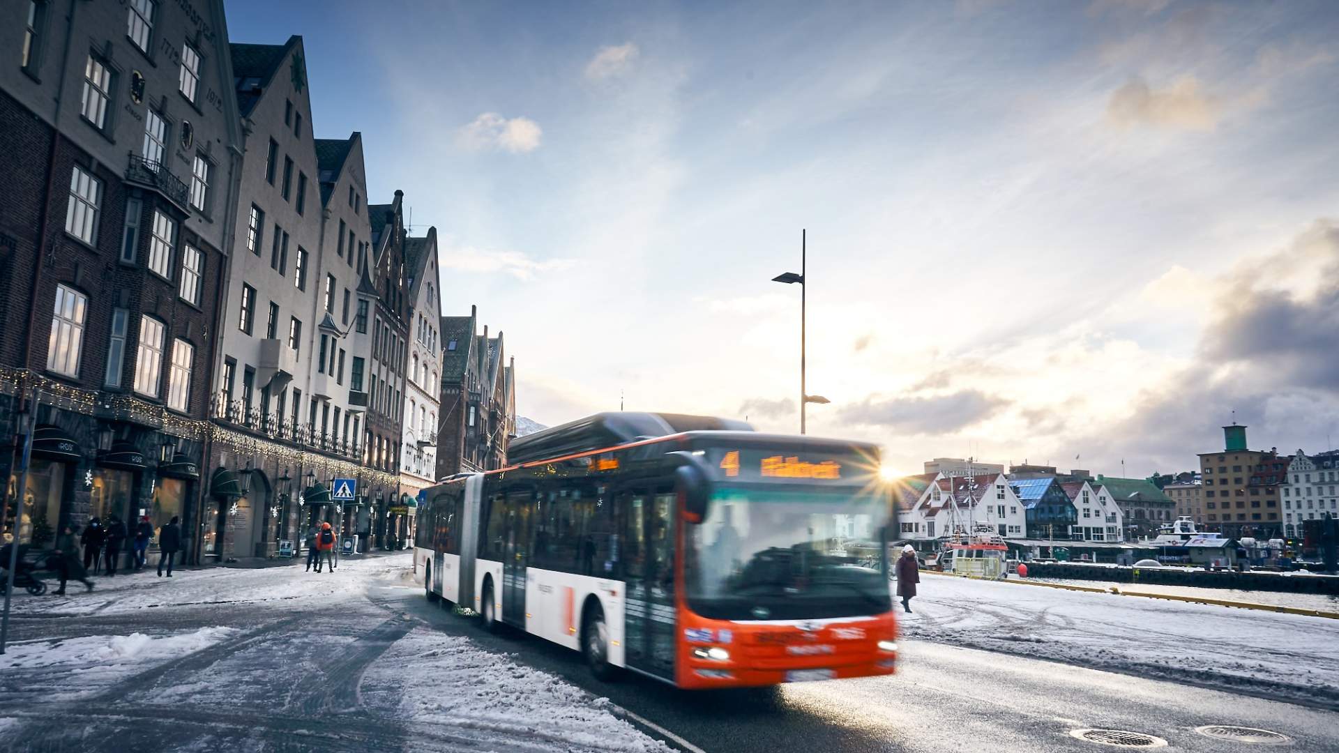 Se déplacer en bus dans le centre de Bergen