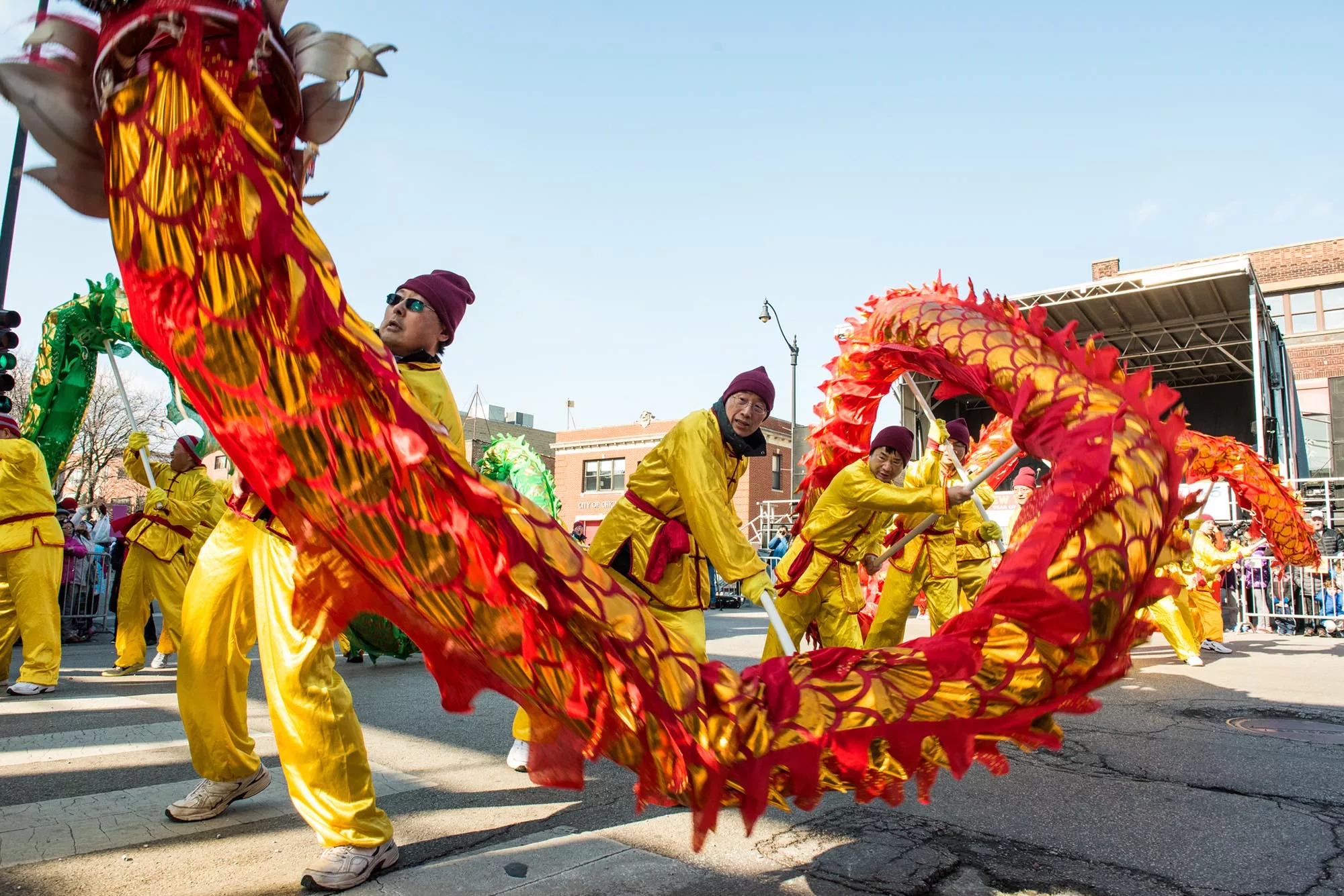 Envisagez Chicago pour le Nouvel An Chinois