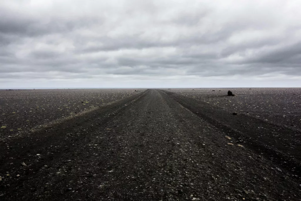 La randonnée vers Solheimasandur