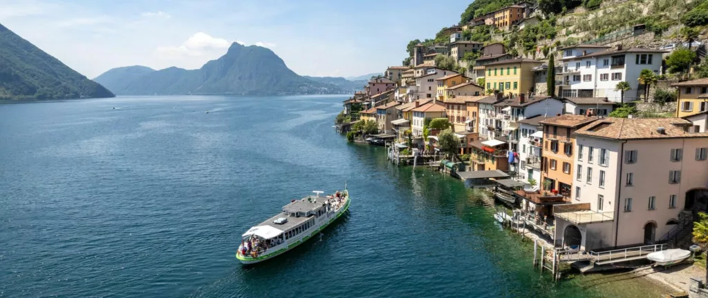 Faire une croisière sur le lac de Lugano vers Morcote