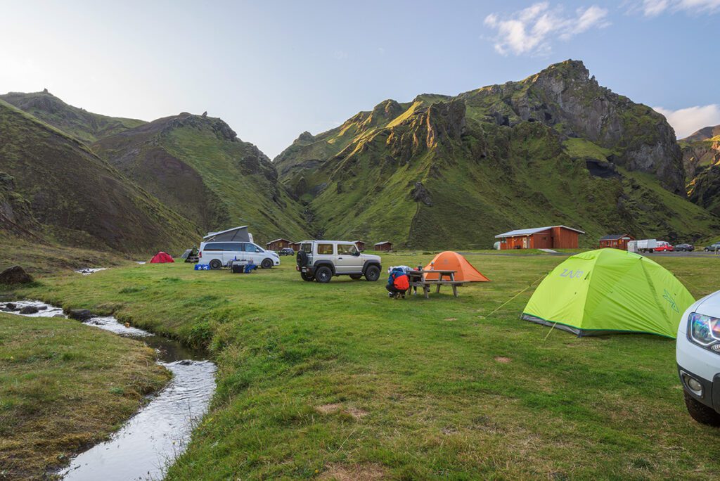 Tout savoir sur le camping de Thakgil en Islande